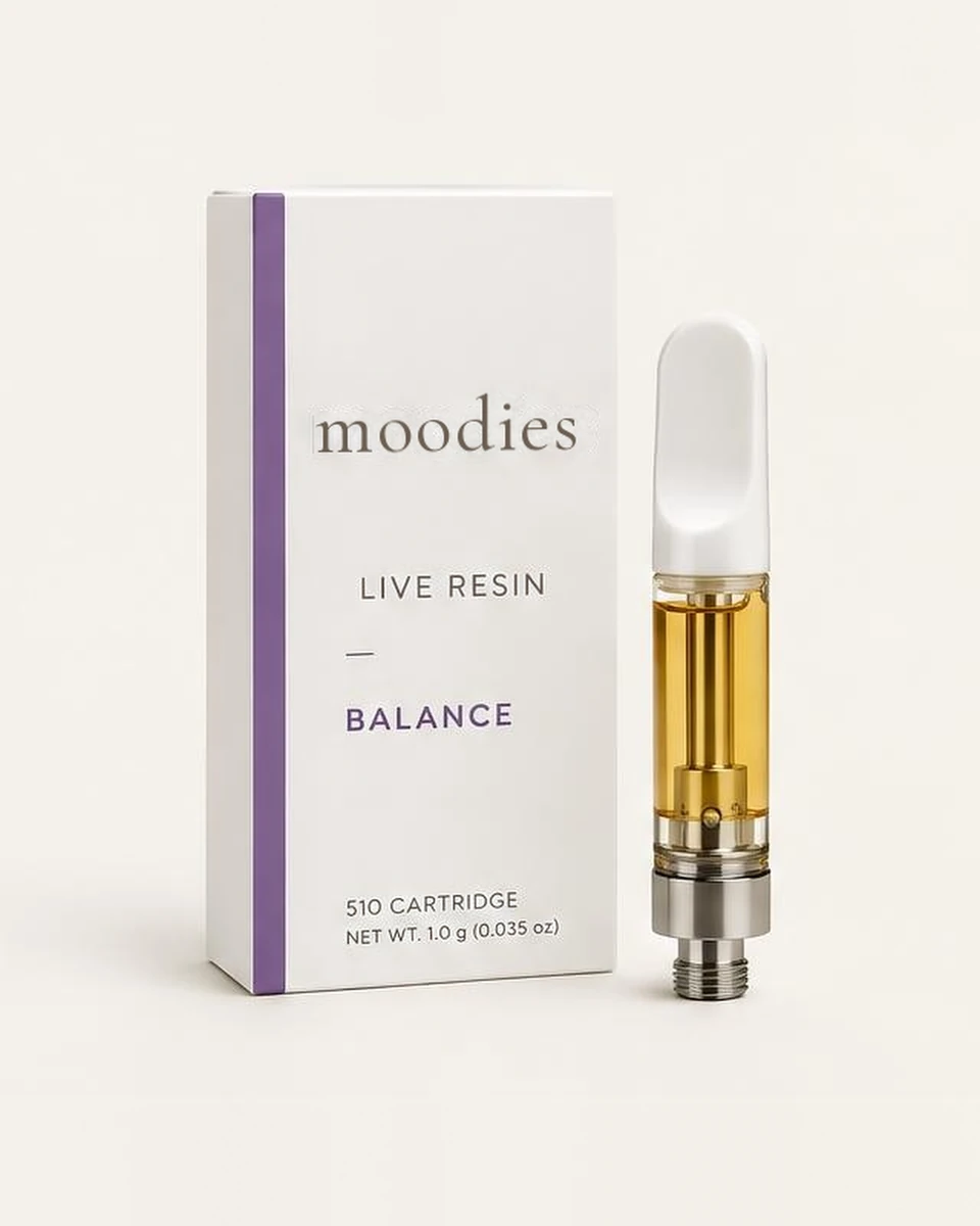 Moodies balance berry medley in its Moodies packaging