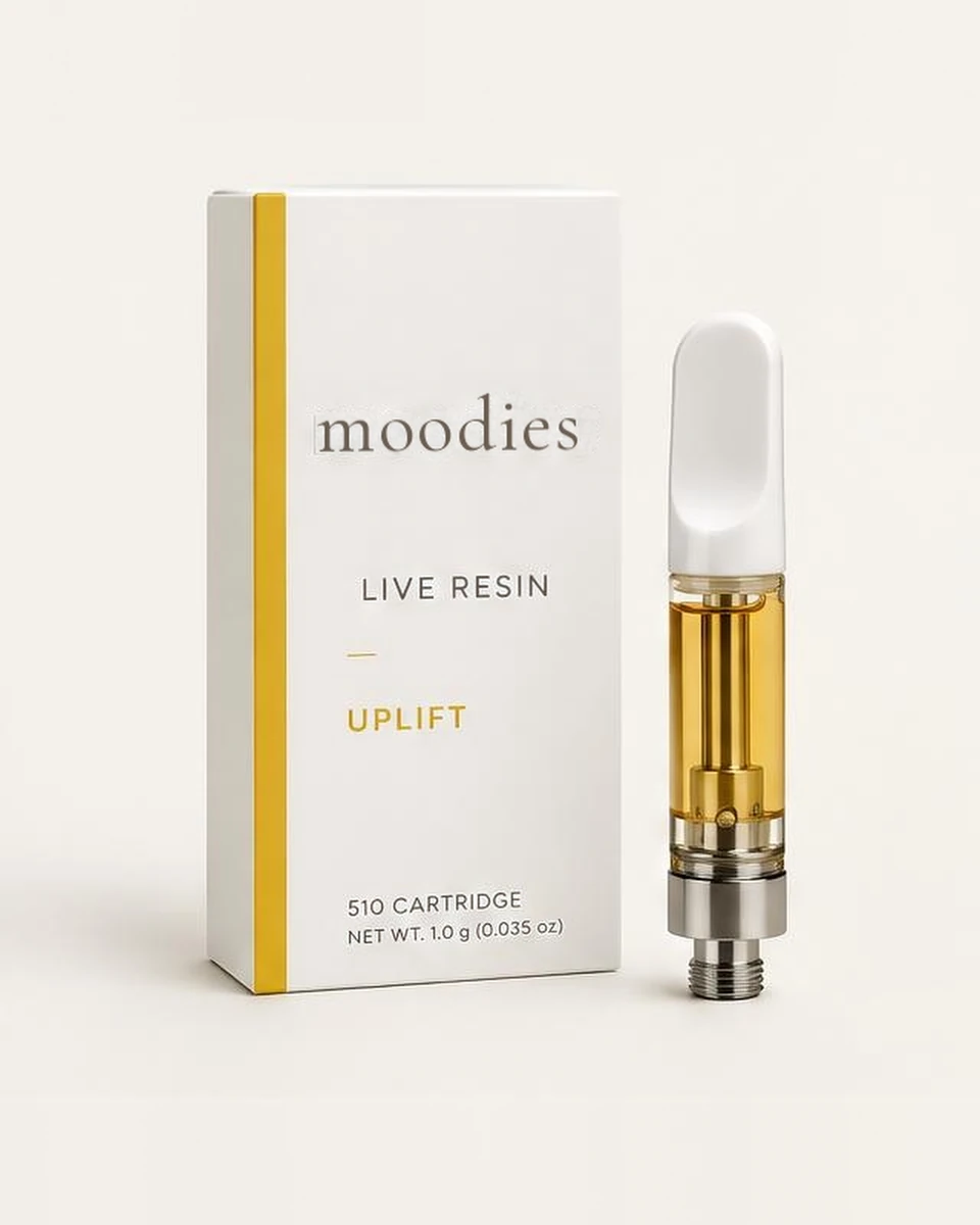 Moodies uplift citrus blend in its Moodies packaging